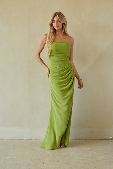 Emmeline Chiffon Ruched Maxi Dress