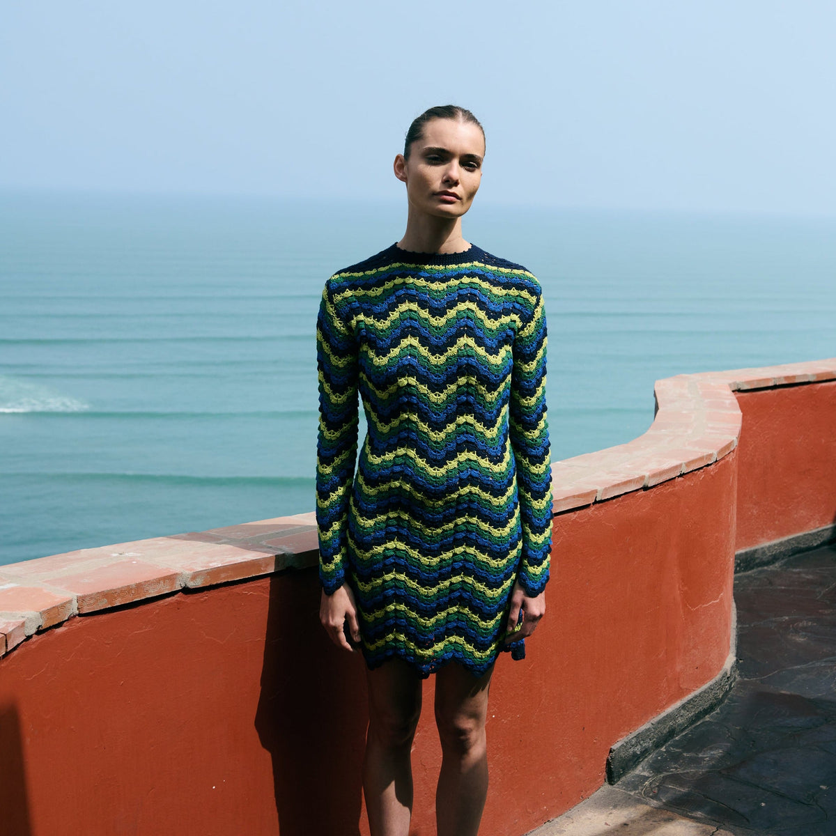 Victoria Mini Dress | Blue/Green