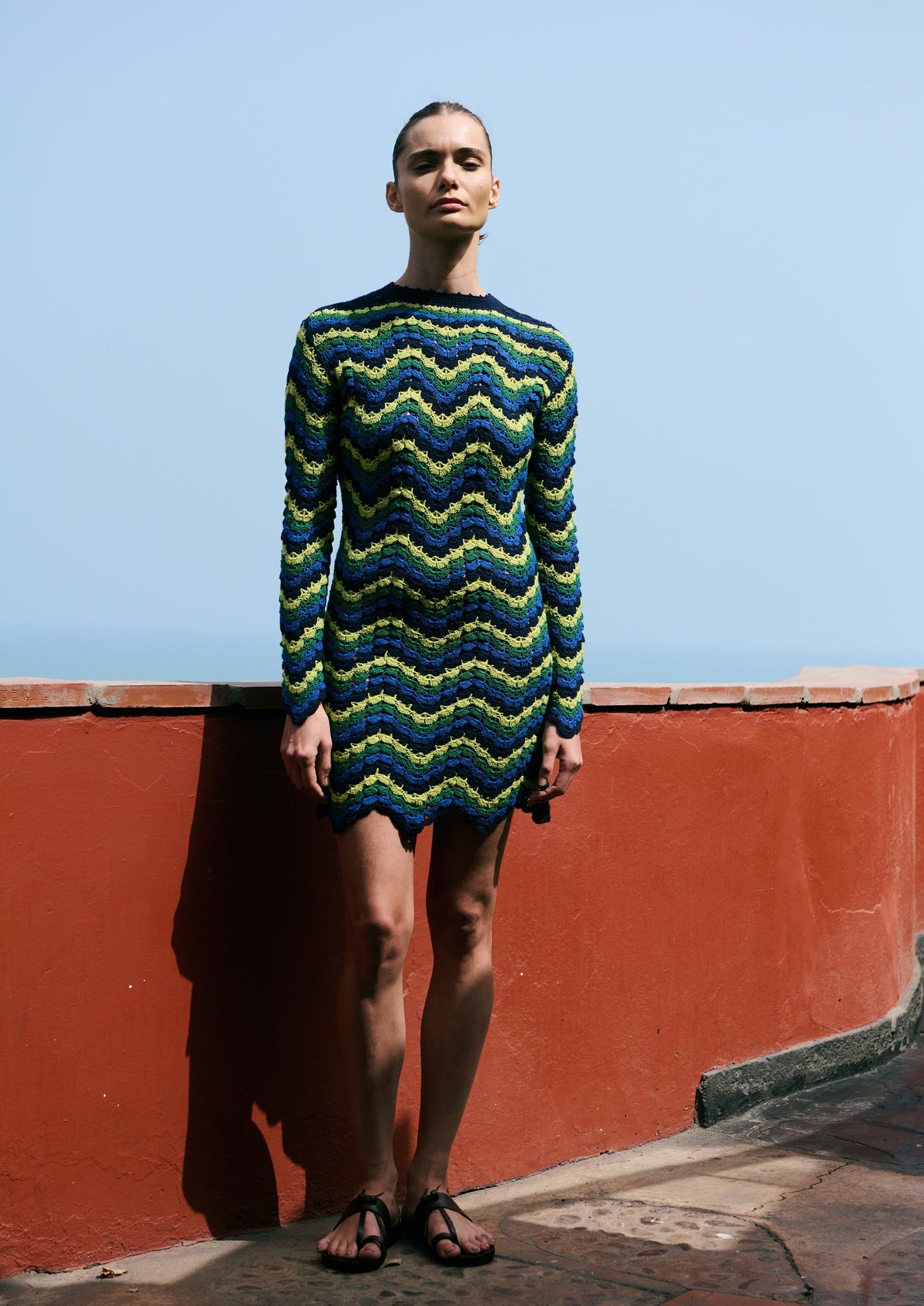 Victoria Mini Dress | Blue/Green