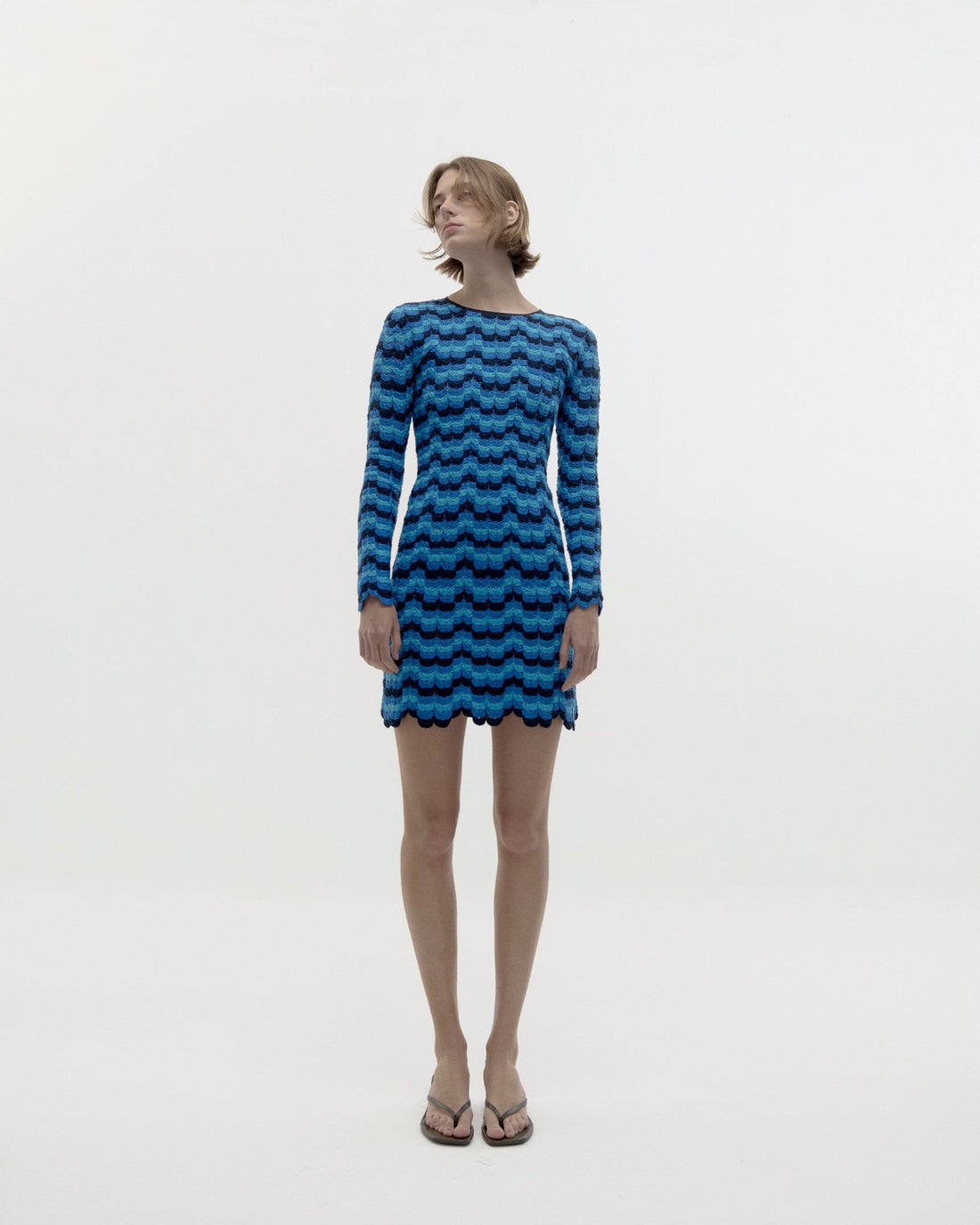 Solana Long Sleeve Mini Dress | Blues