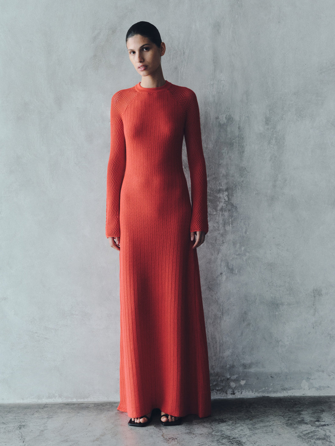 Cumbre Maxi Dress | Tangerine