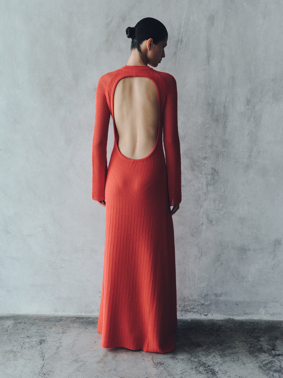 Cumbre Maxi Dress | Tangerine