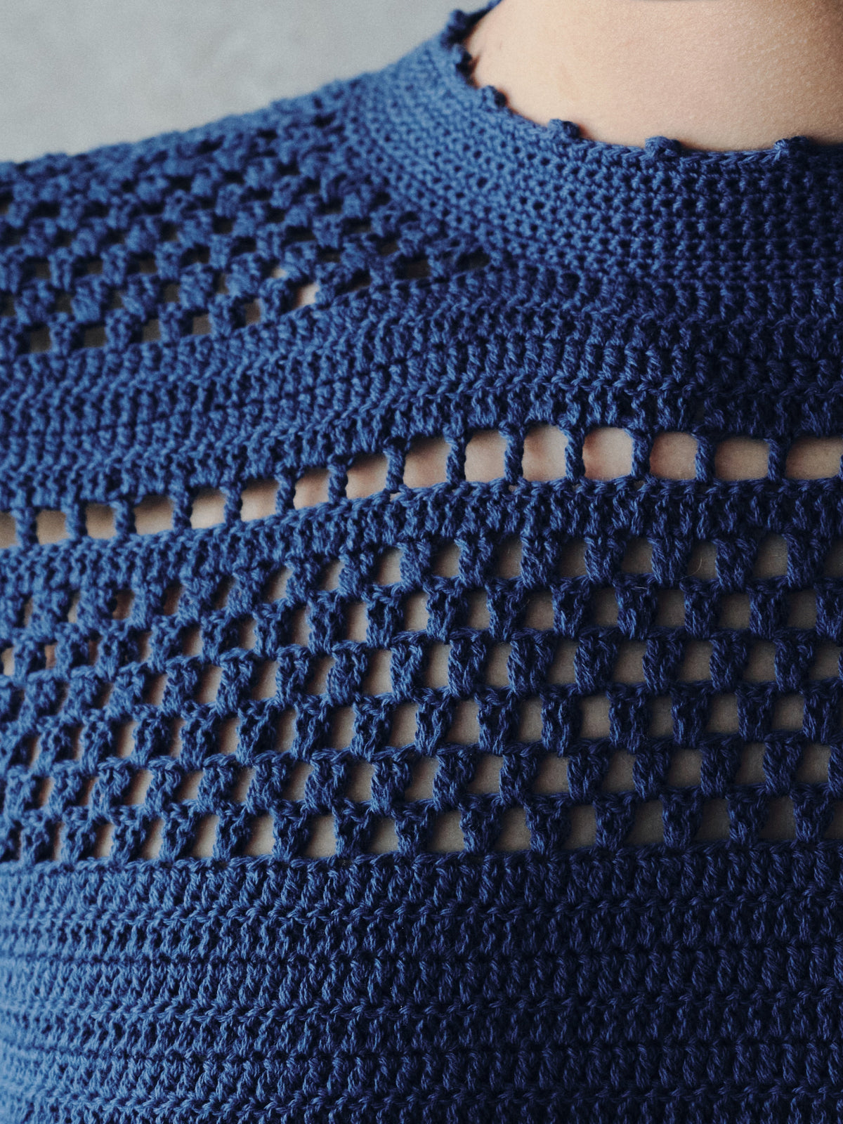 Nauta Crochet Midi Dress | Electric Blue