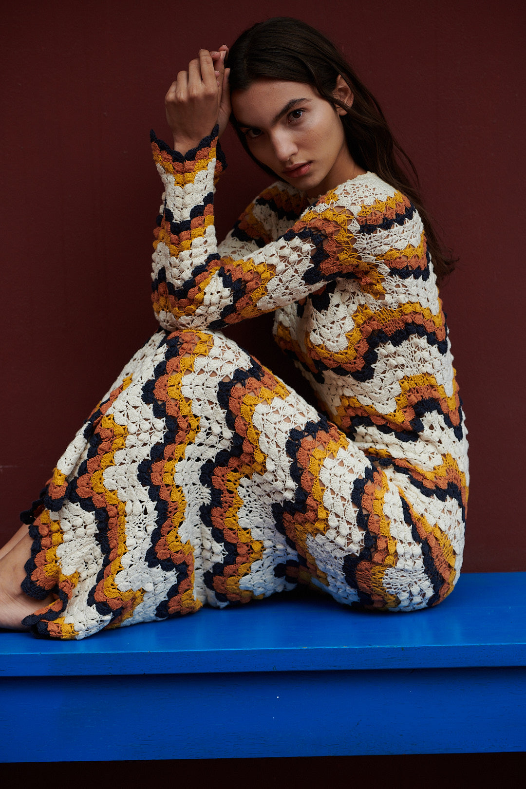 Abanico Hand Crocheted Dress | Pre Order