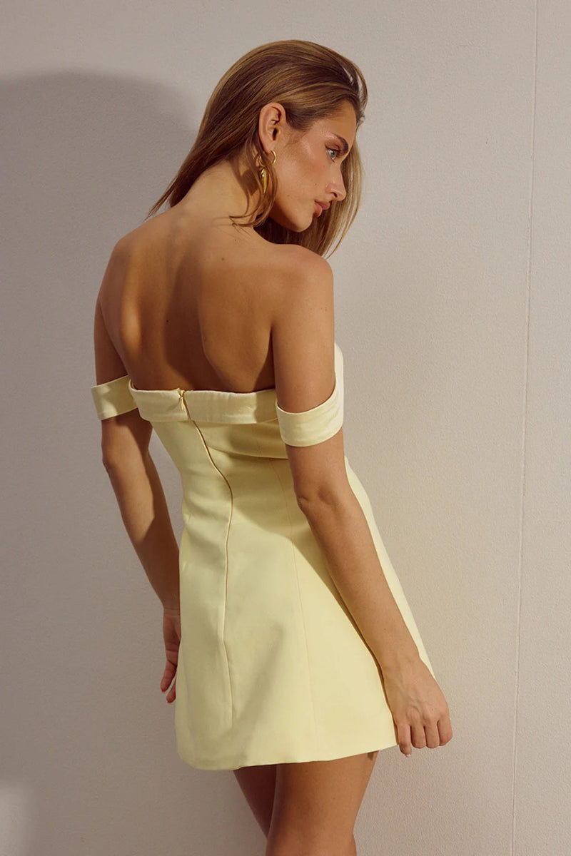Ebony Off The Shoulder Mini Dress
