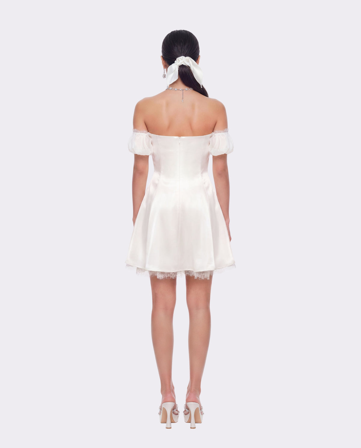 Daniella Off-Shoulder White Dress