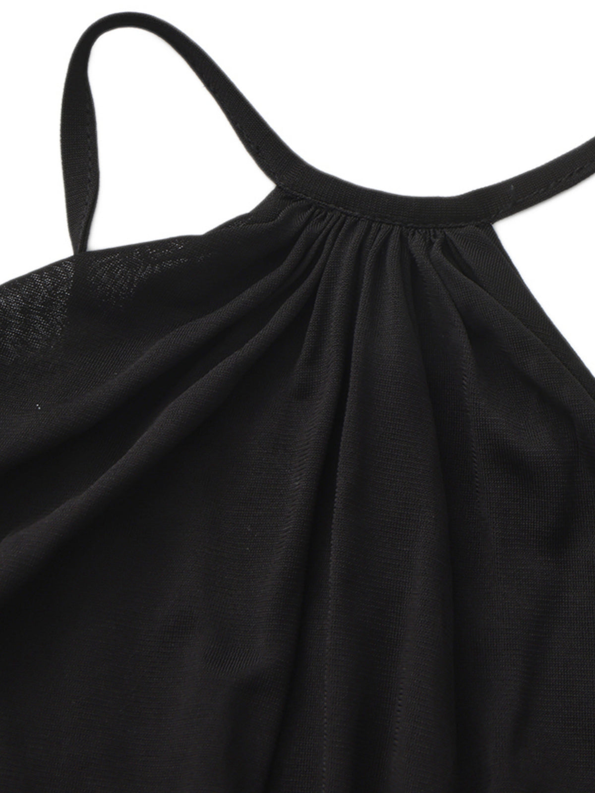 Yasmina Open-Back Black Dress