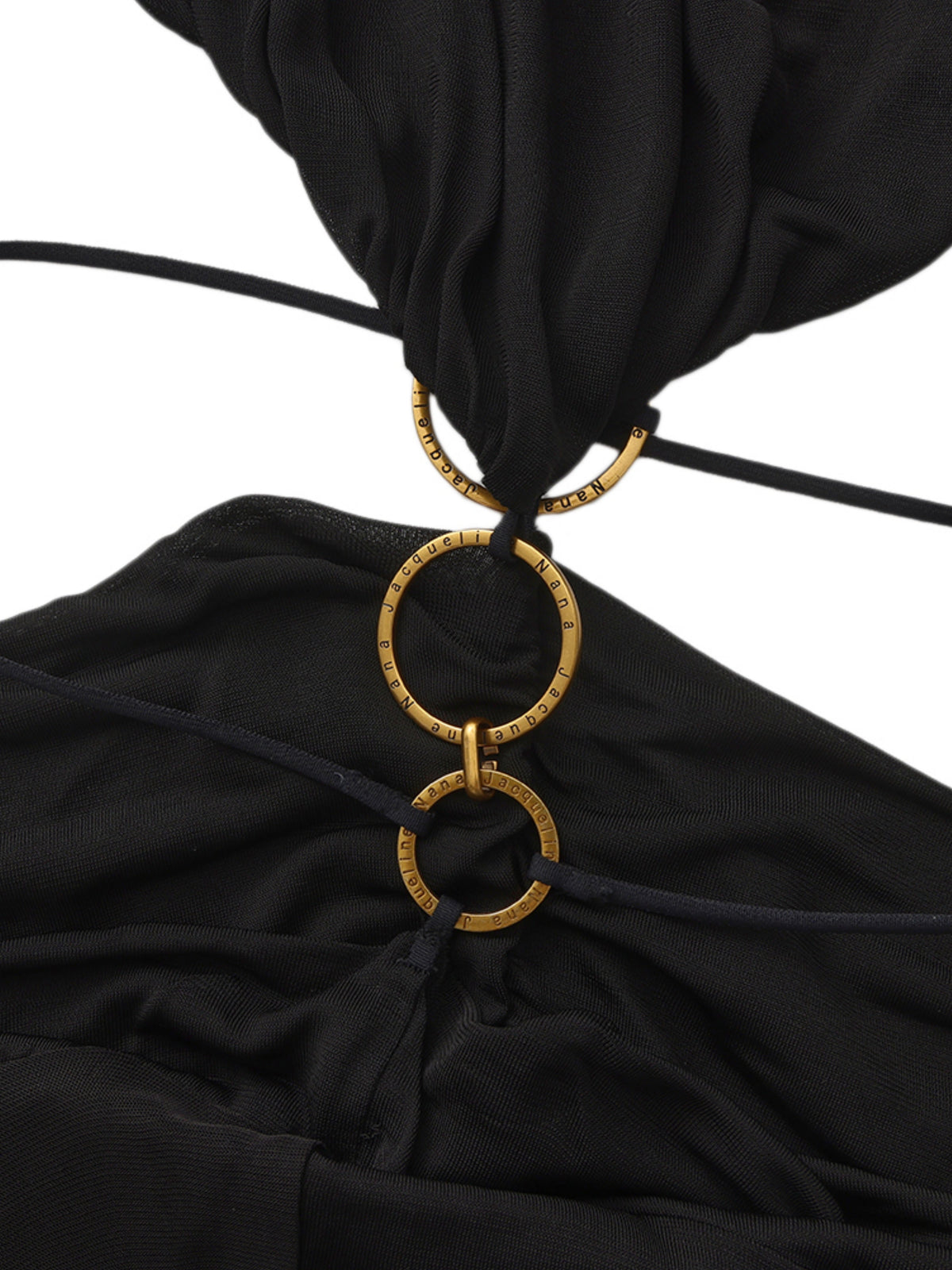 Yasmina Open-Back Black Dress
