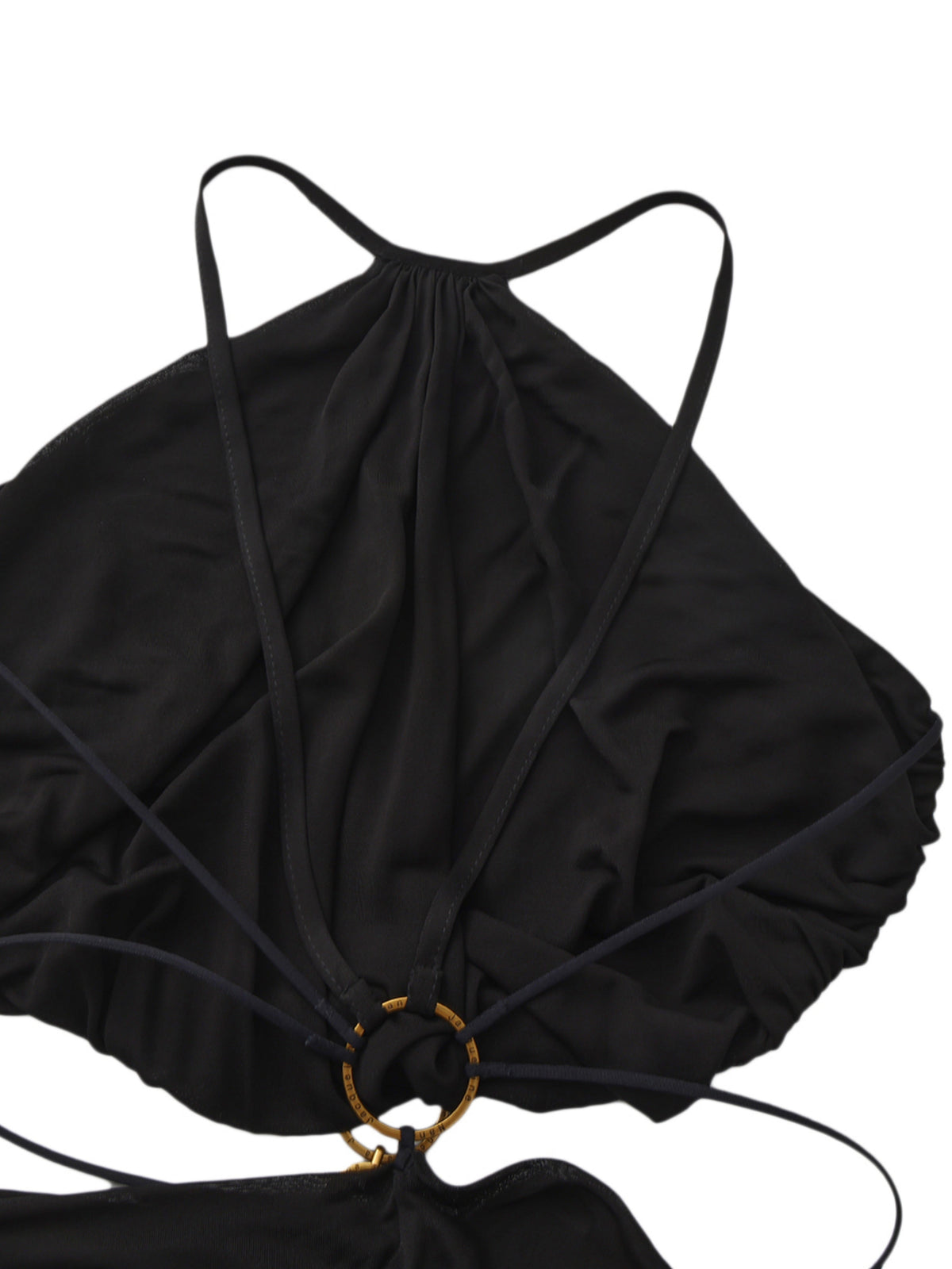Yasmina Open-Back Black Dress
