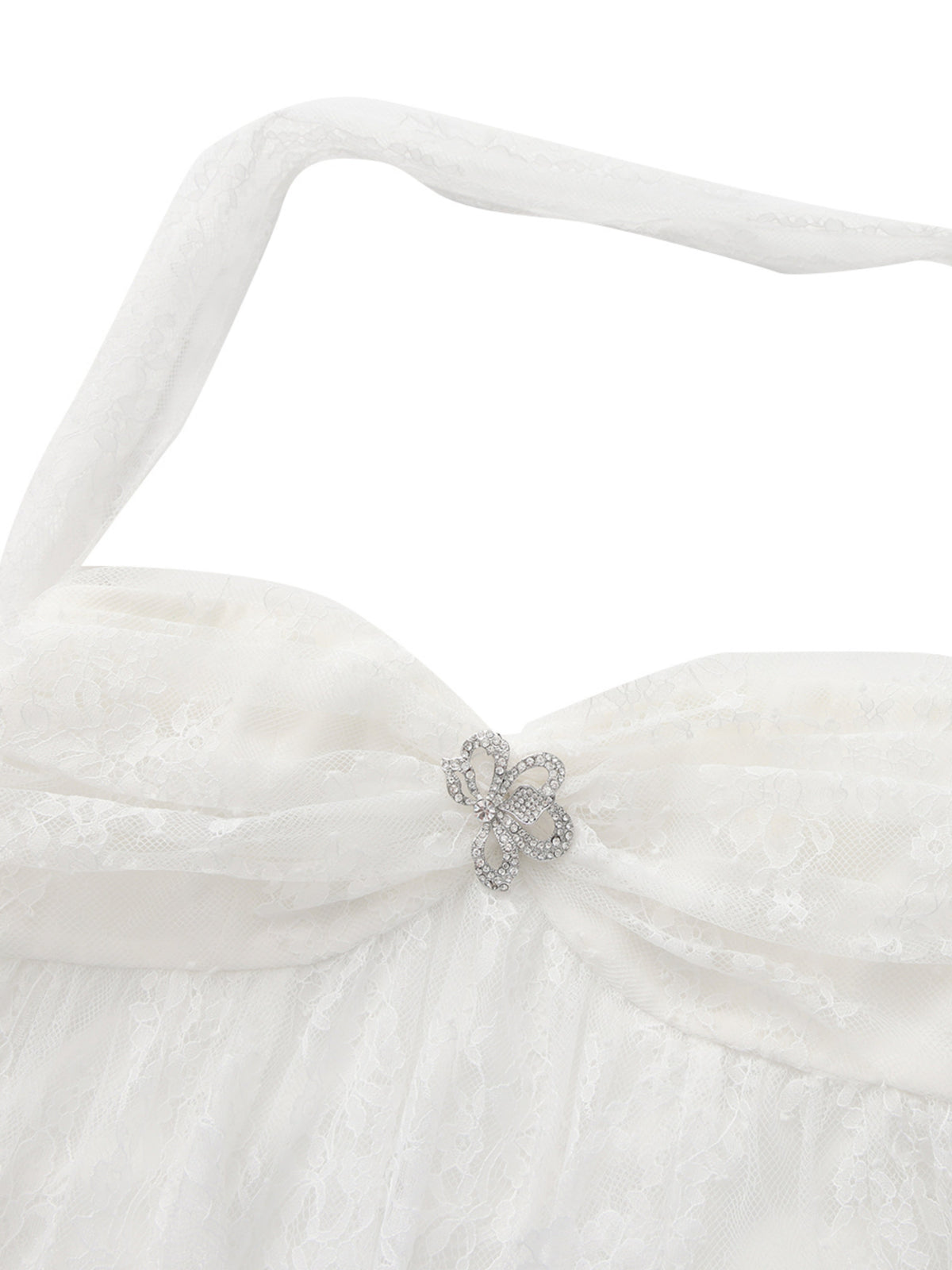 Aurora Halter White Dress