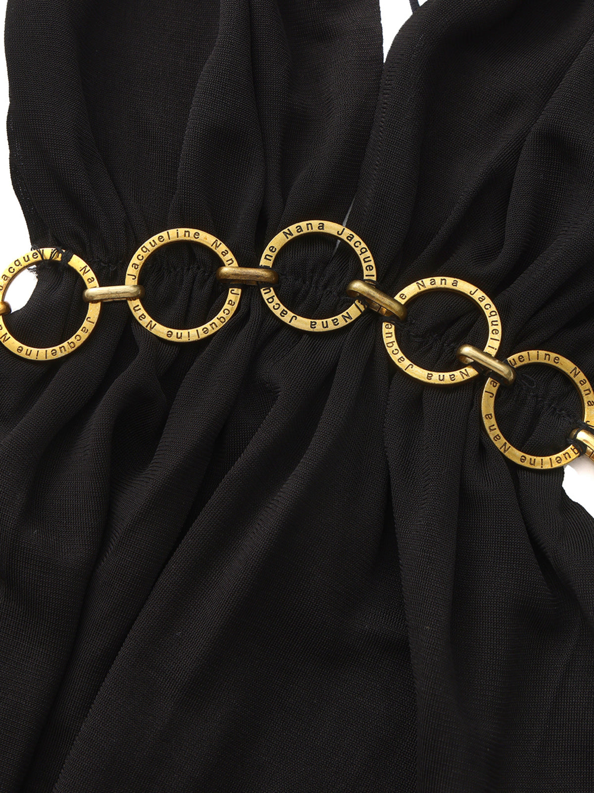 Oriana Open-Back Black Dress