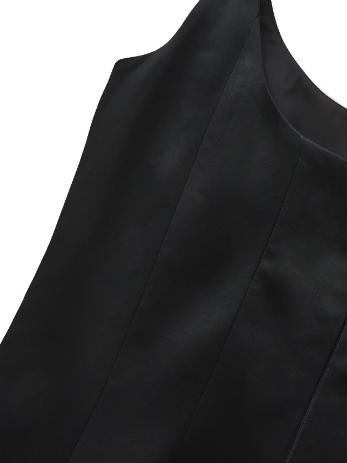 Lauren Satin Black Dress