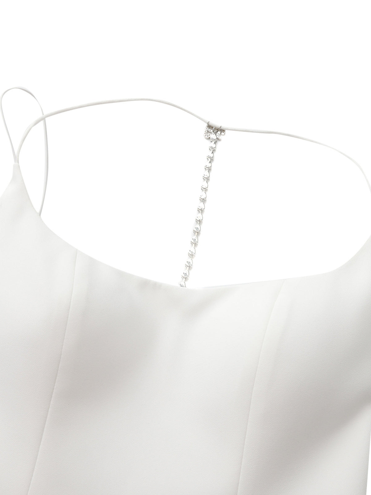 Giana Open-Back White Dress