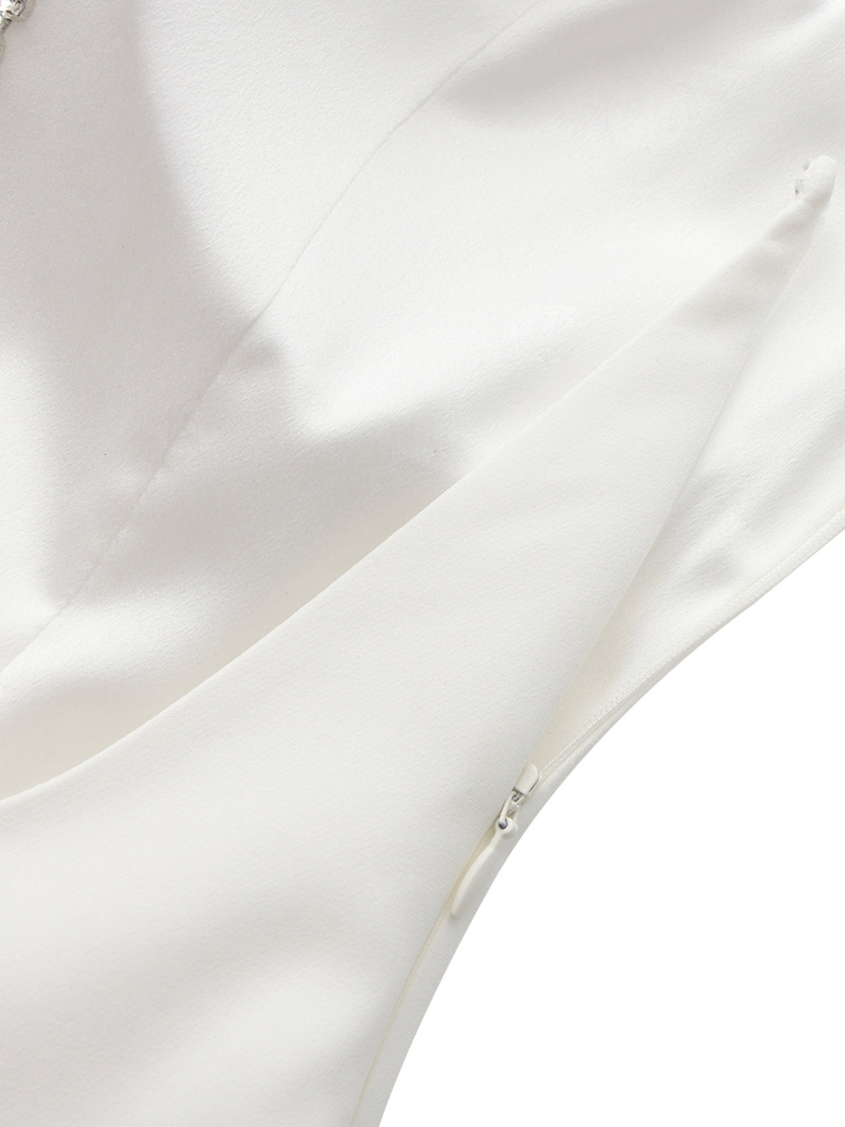 Giana Open-Back White Dress