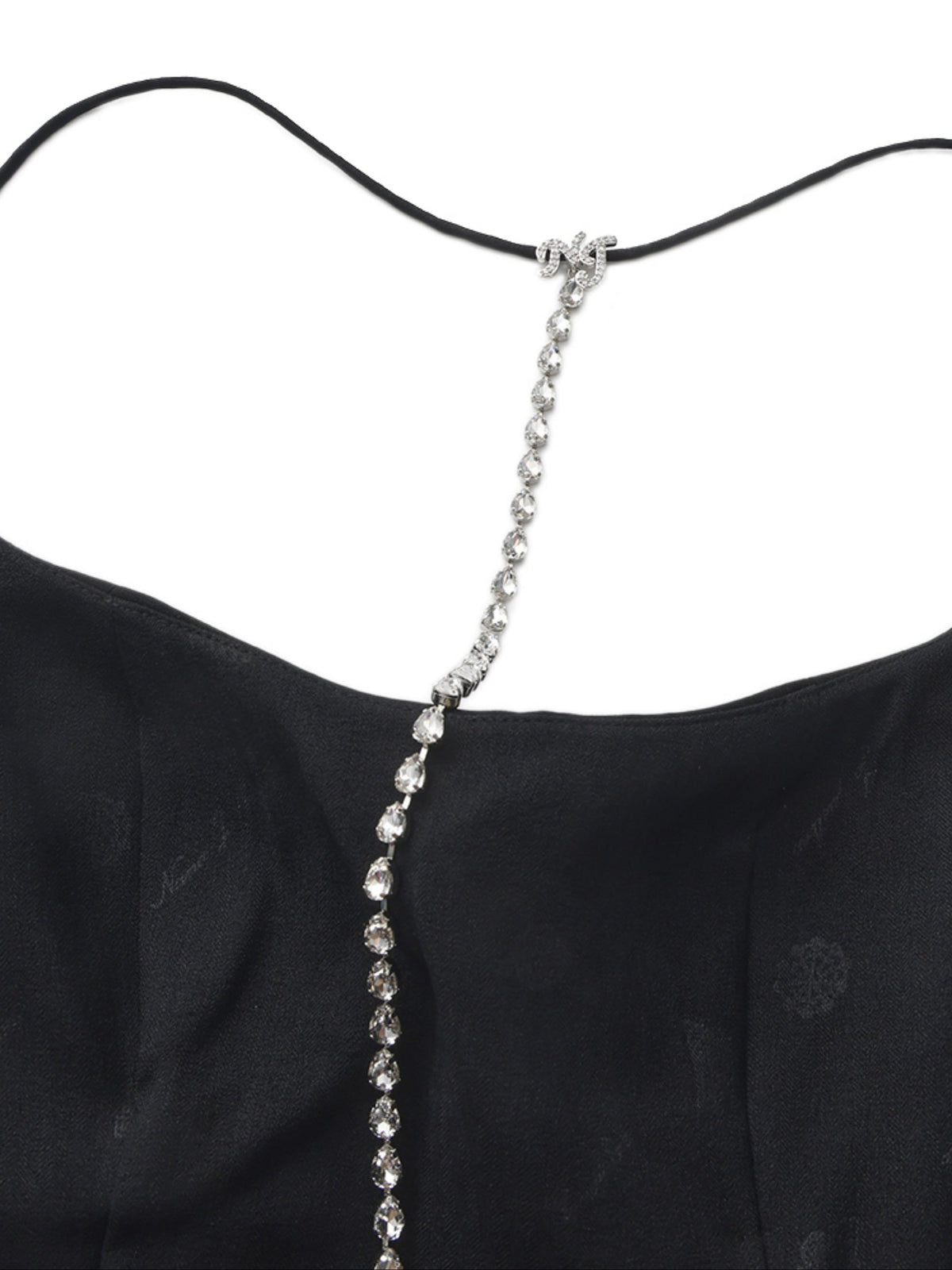 Giana Open-Back Black Dress
