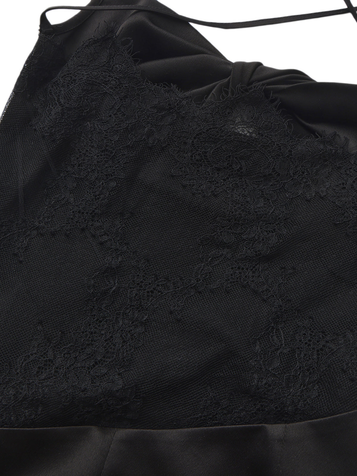 Brielle Twist-Front Black Dress
