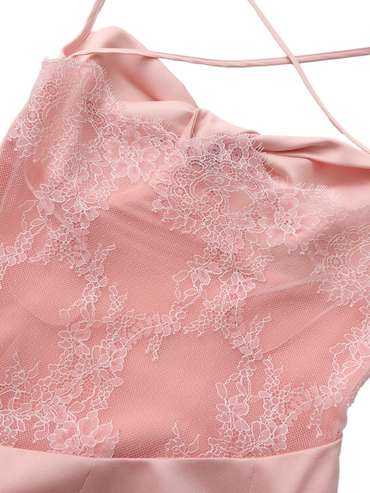 Brielle Twist-Front Peach Pink Dress