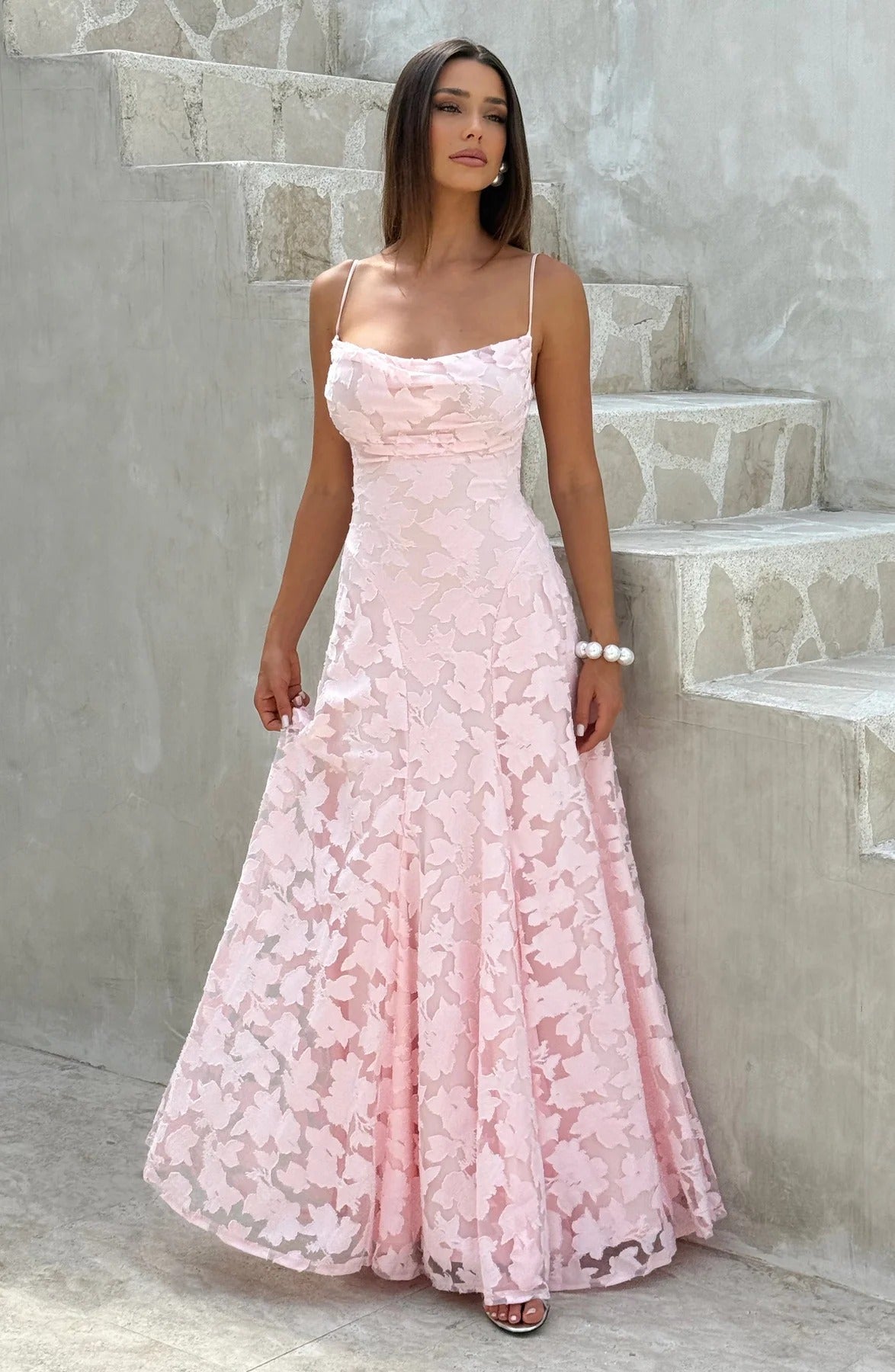 Briar | Women's Floral Sleeveless Maxi Autumn Wedding Guest Dress