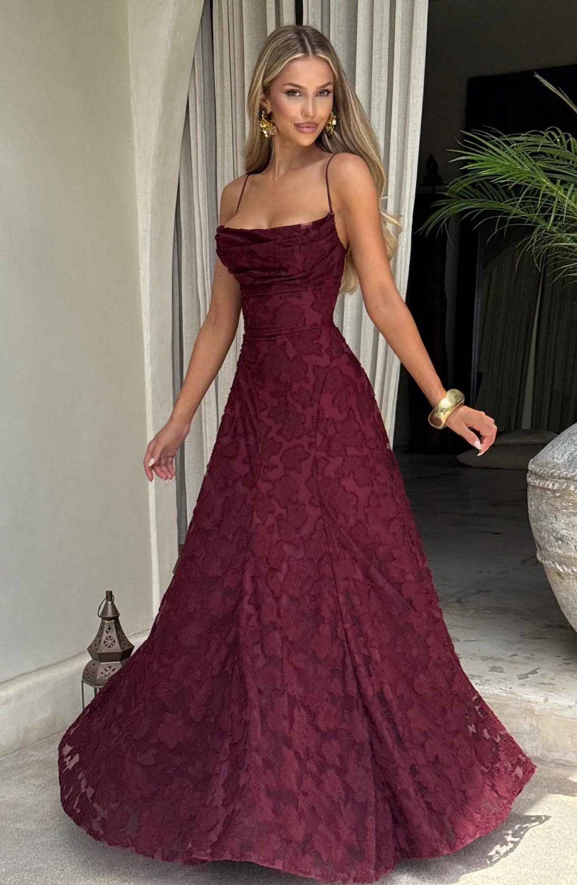 Briar | Women's Floral Sleeveless Maxi Autumn Wedding Guest Dress