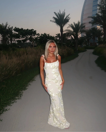 Fiona | Women's Sleeveless Floral BodyCon Maxi Summer Dress