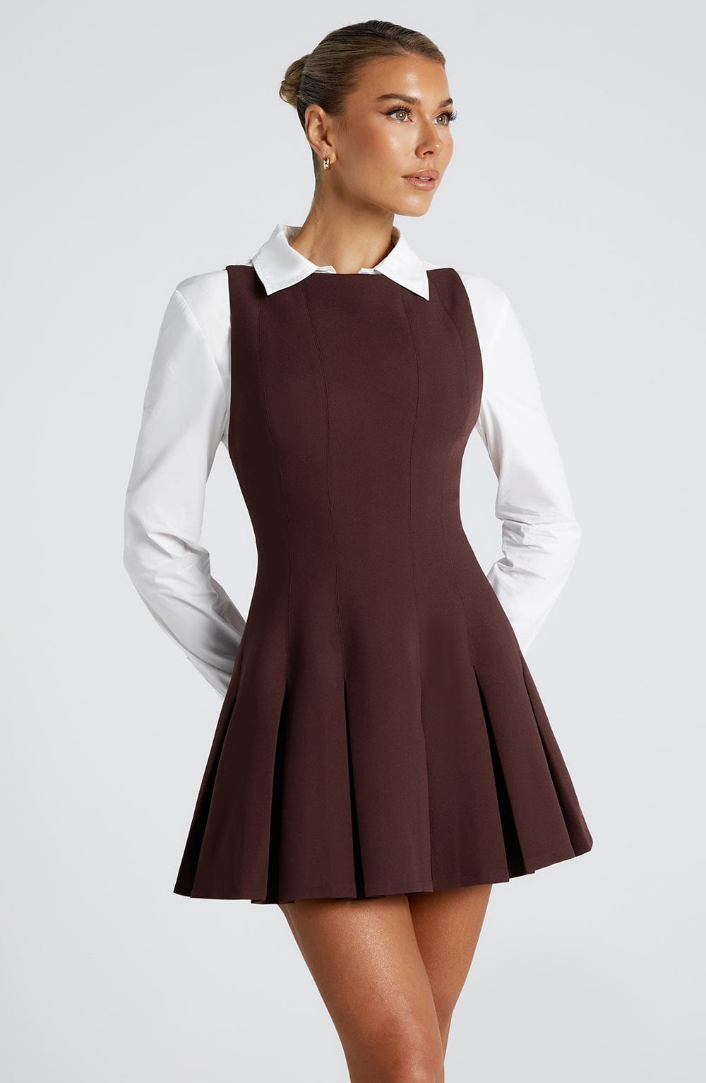 Lyra | Women's Sleeveless Flared Hem Elegant Basic Mini Dress