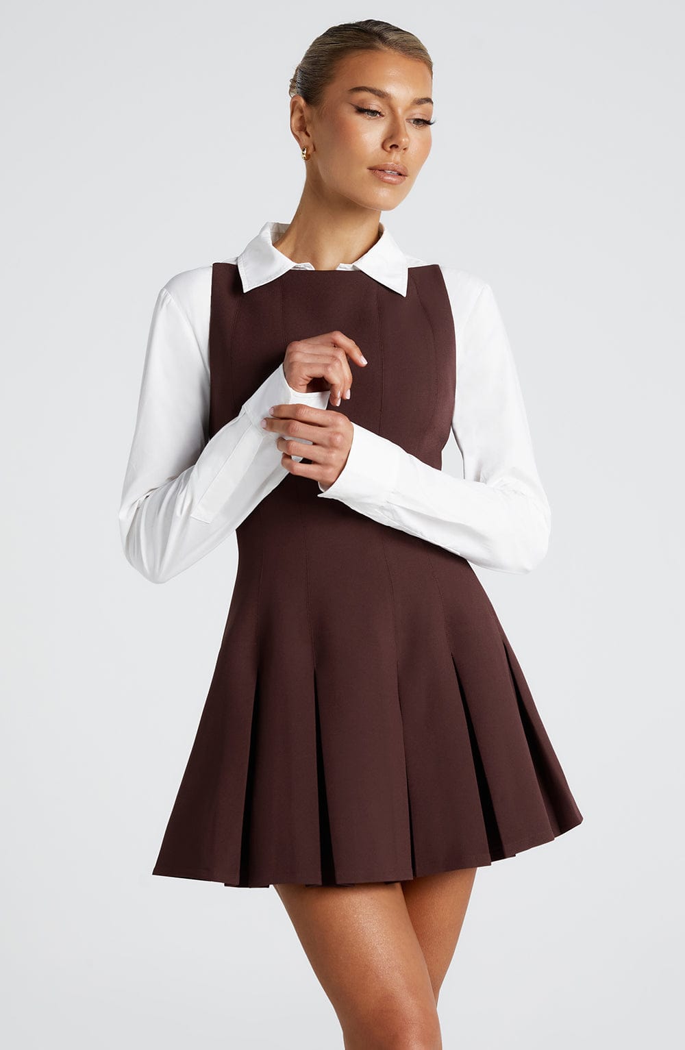 Lyra | Women's Sleeveless Flared Hem Elegant Basic Mini Dress