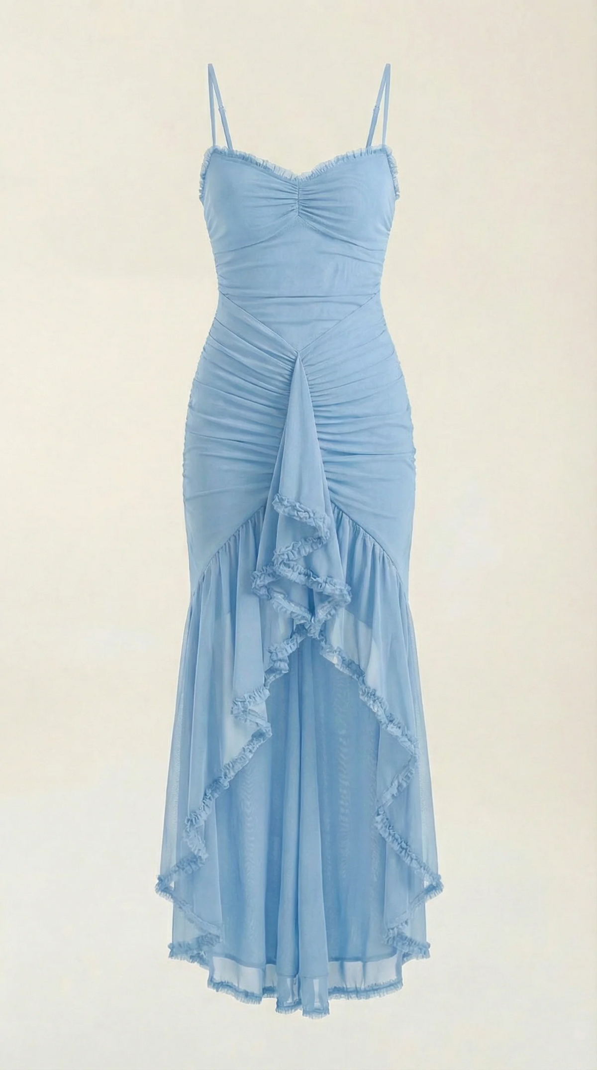 Phoebe | Women's Sleeveless Ruffle Maxi Autumn Wedding Guest Dress