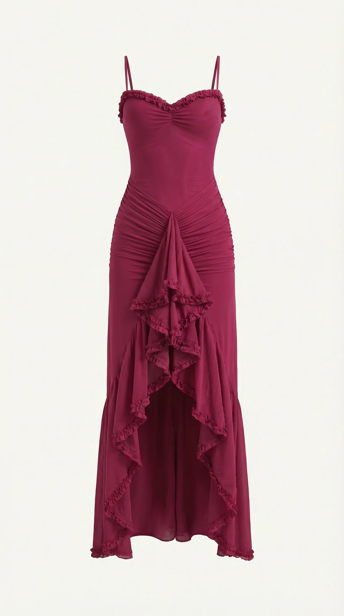 Phoebe | Women's Sleeveless Ruffle Maxi Autumn Wedding Guest Dress