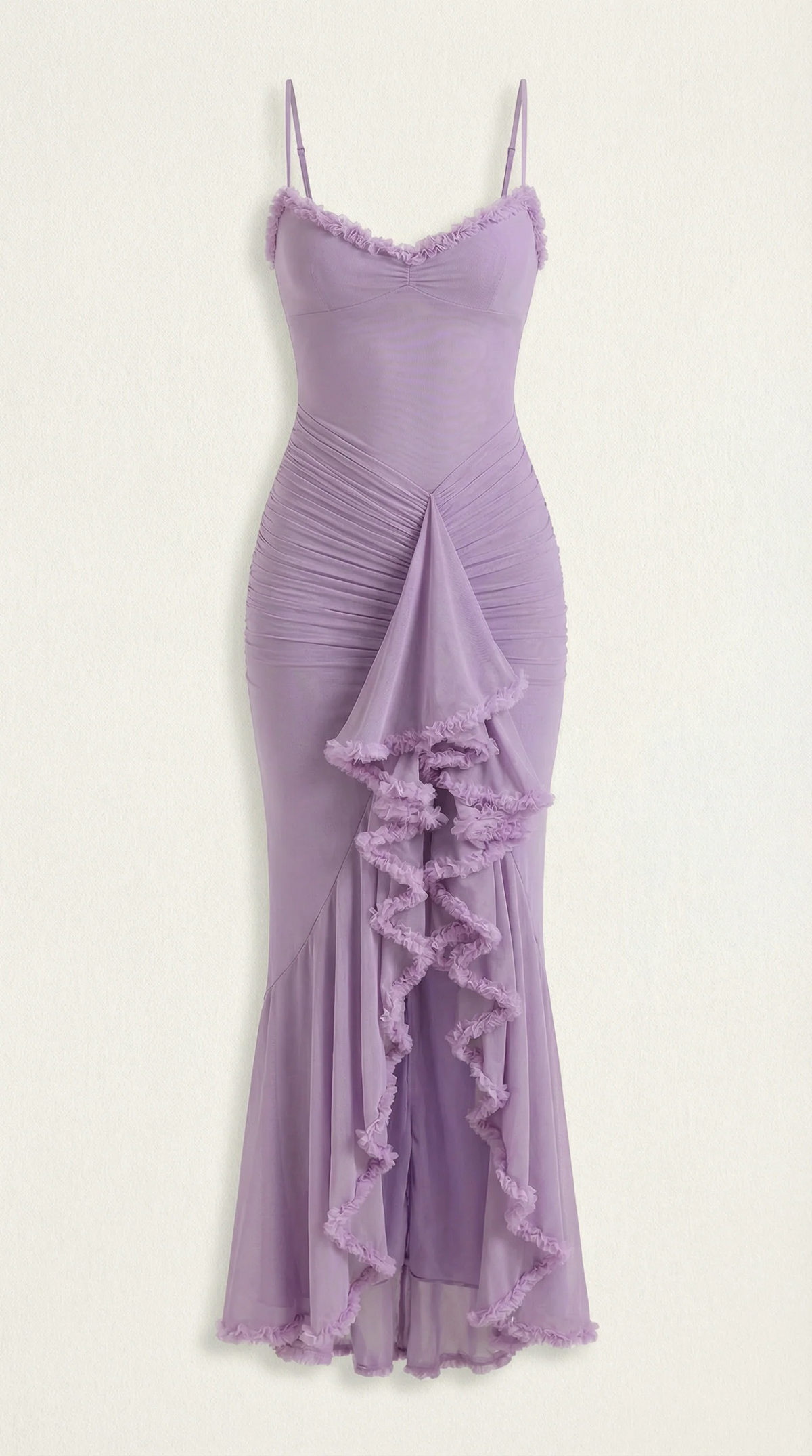 Phoebe | Women's Sleeveless Ruffle Maxi Autumn Wedding Guest Dress
