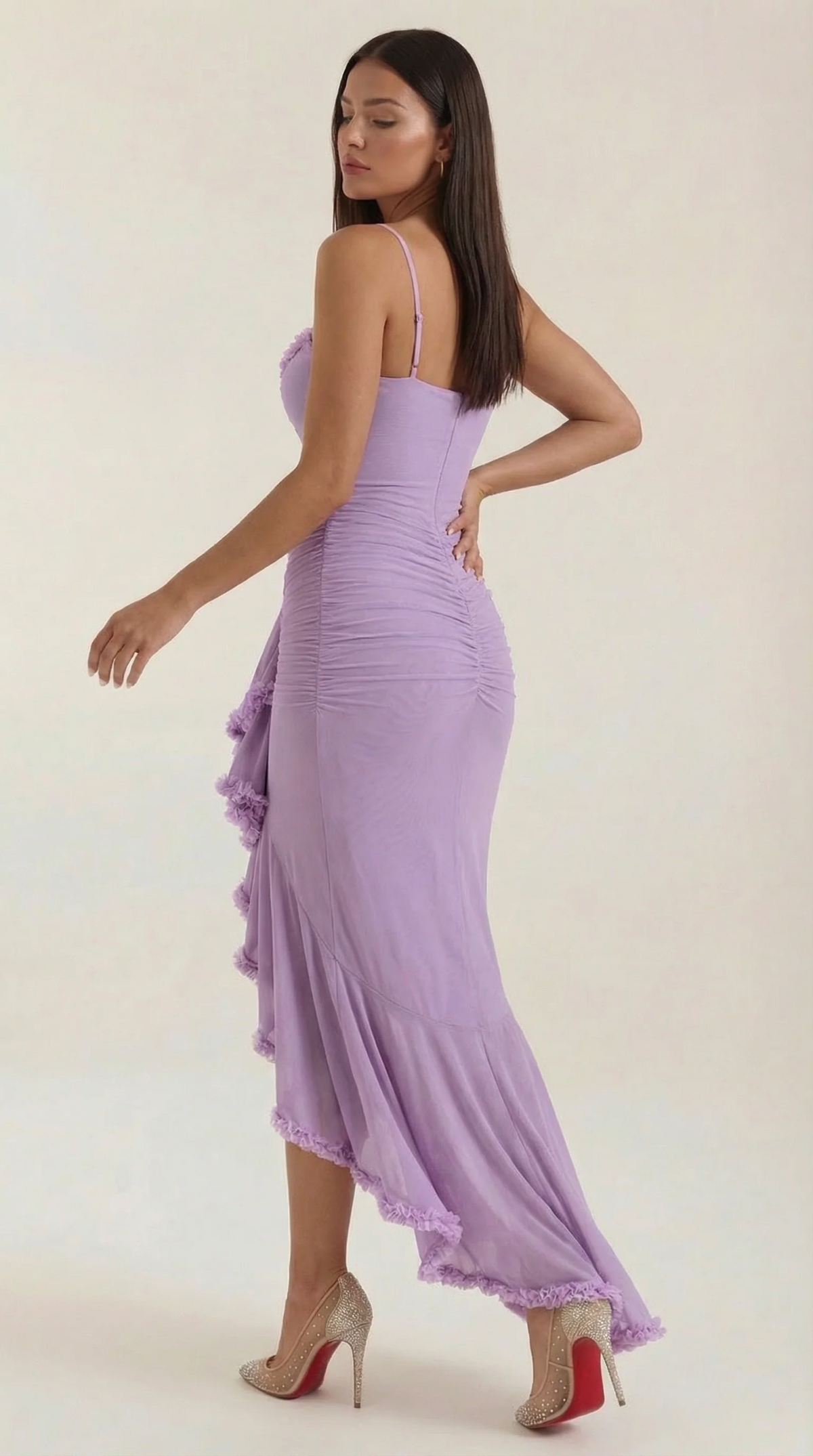 Phoebe | Women's Sleeveless Ruffle Maxi Autumn Wedding Guest Dress