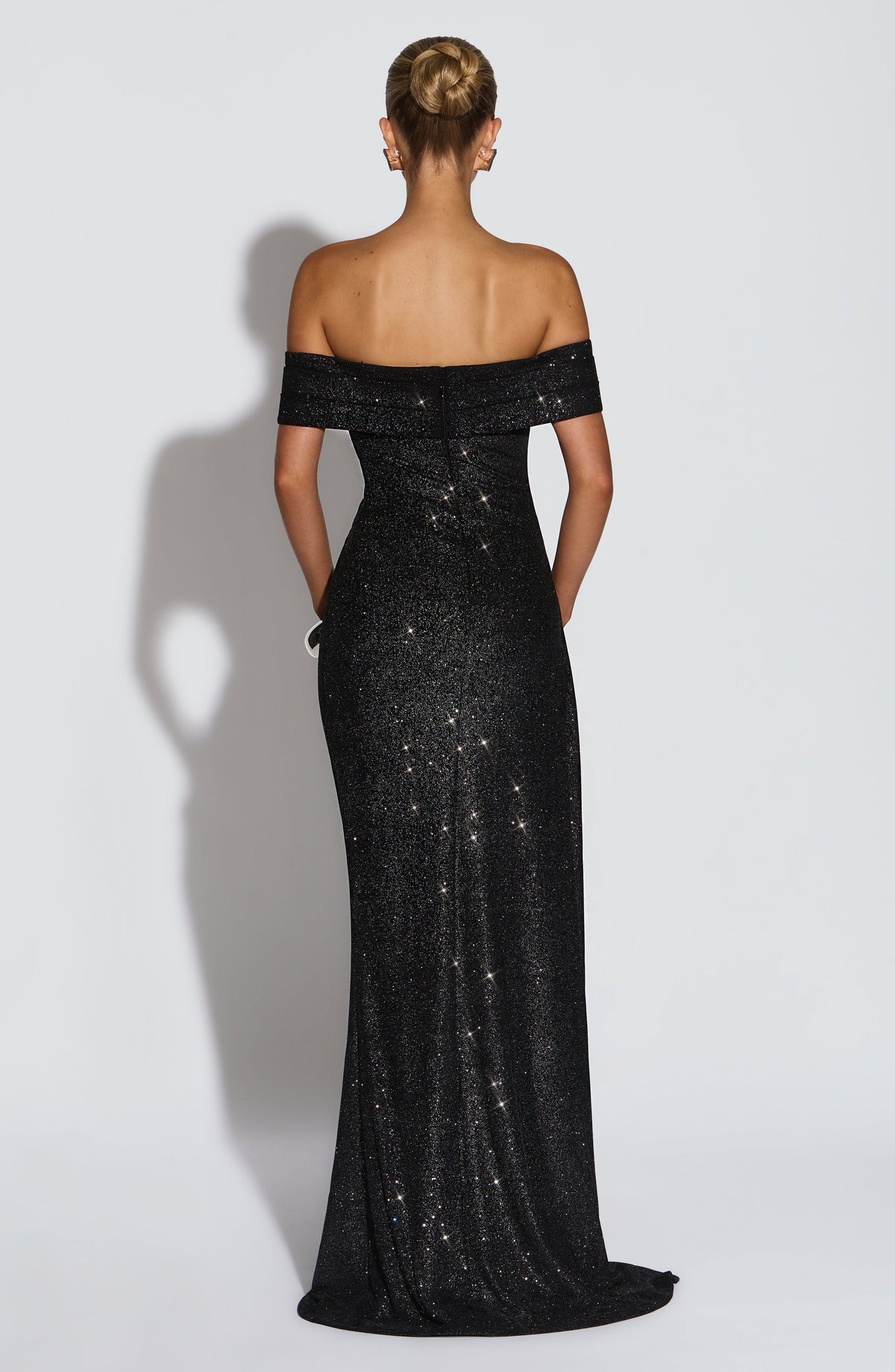Zelda | Women's Ruched Bodice Side Draped Maxi Autumn Festive Party Dress