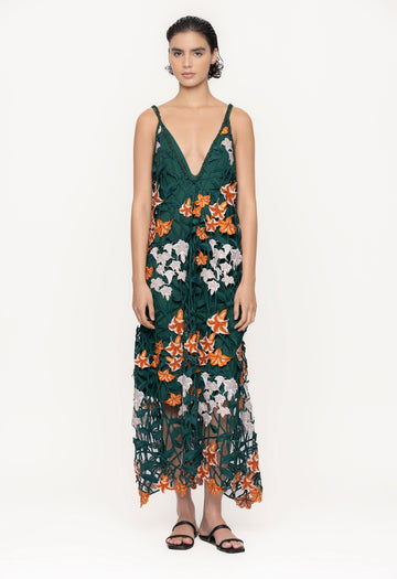 Hierbaluisa Sabanero Nocturno Crochet Maxi Dress