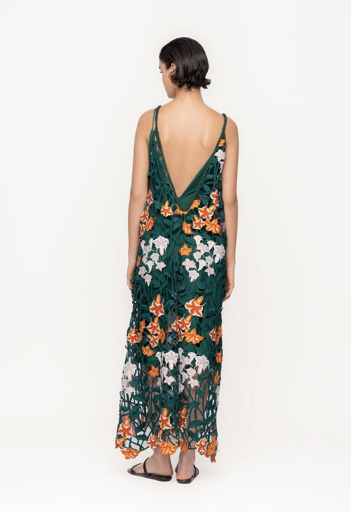 Hierbaluisa Sabanero Nocturno Crochet Maxi Dress