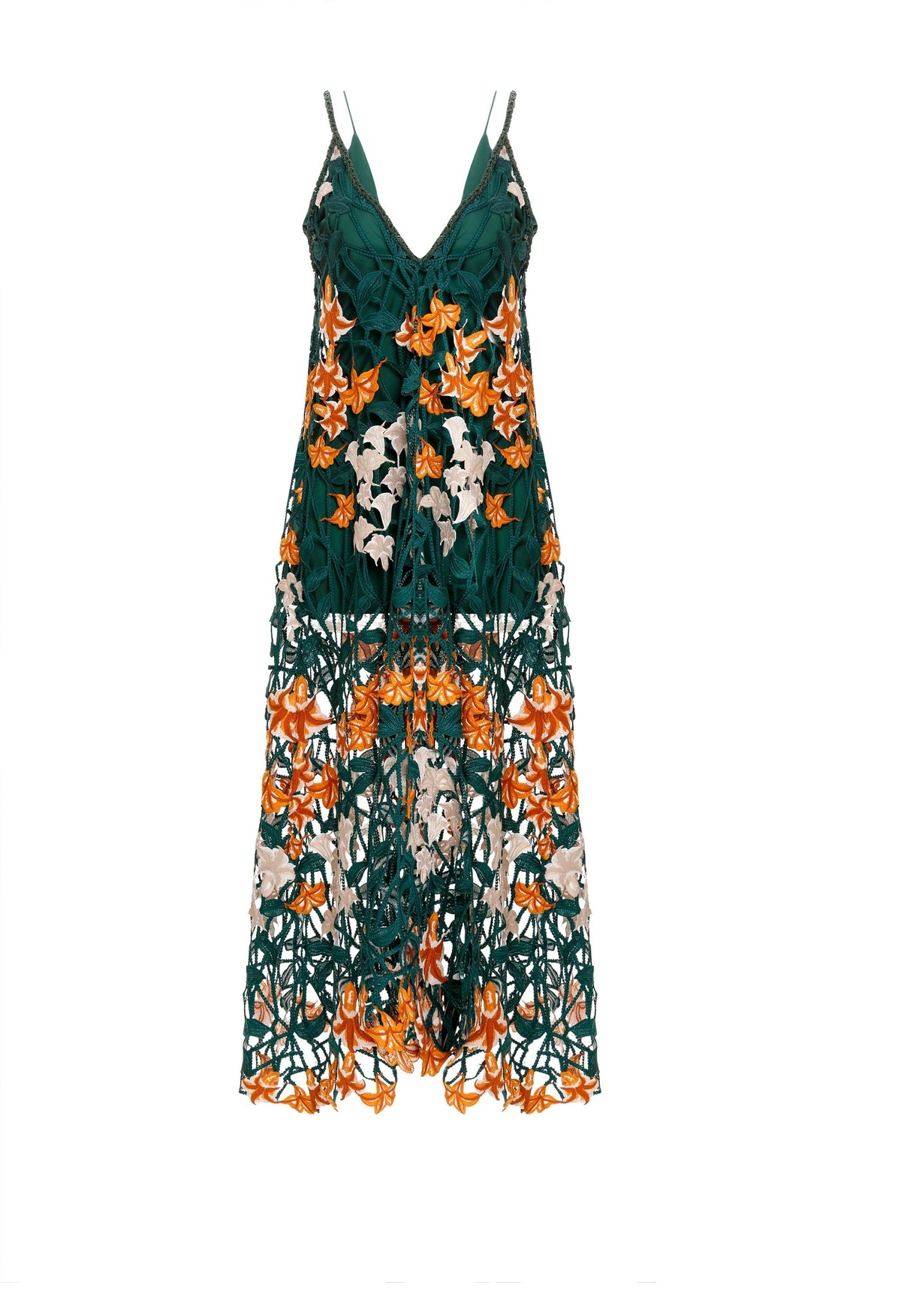 Hierbaluisa Sabanero Nocturno Crochet Maxi Dress