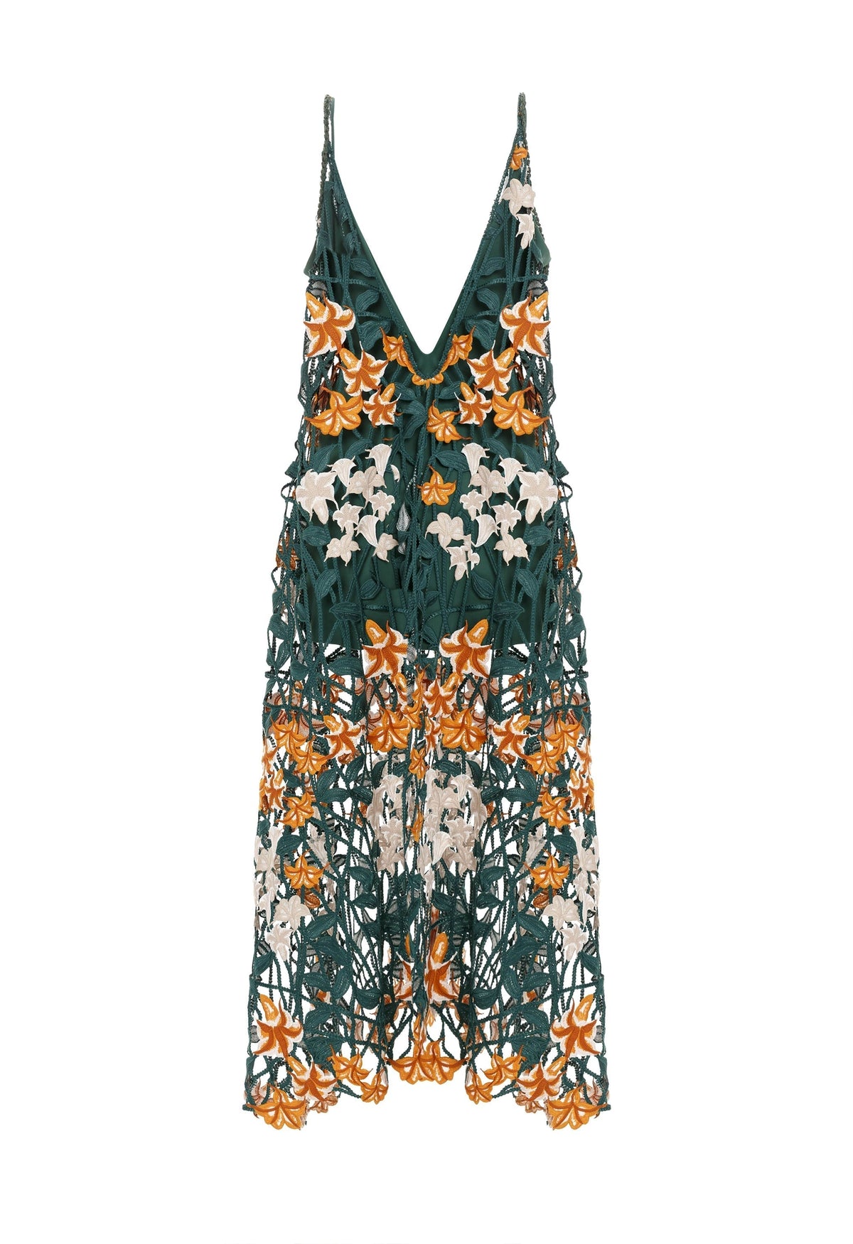 Hierbaluisa Sabanero Nocturno Crochet Maxi Dress