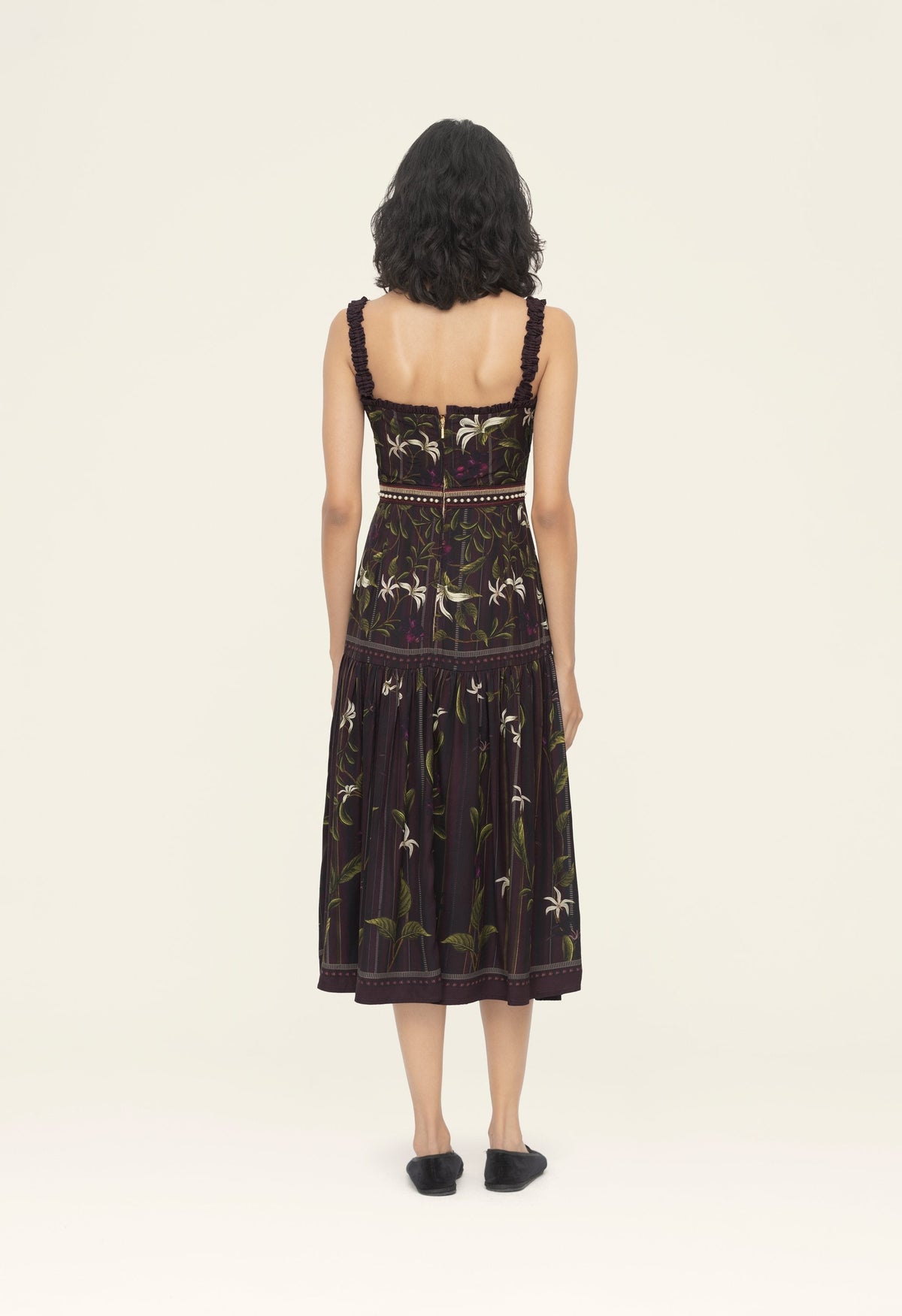 Níspero Café Midi Dress