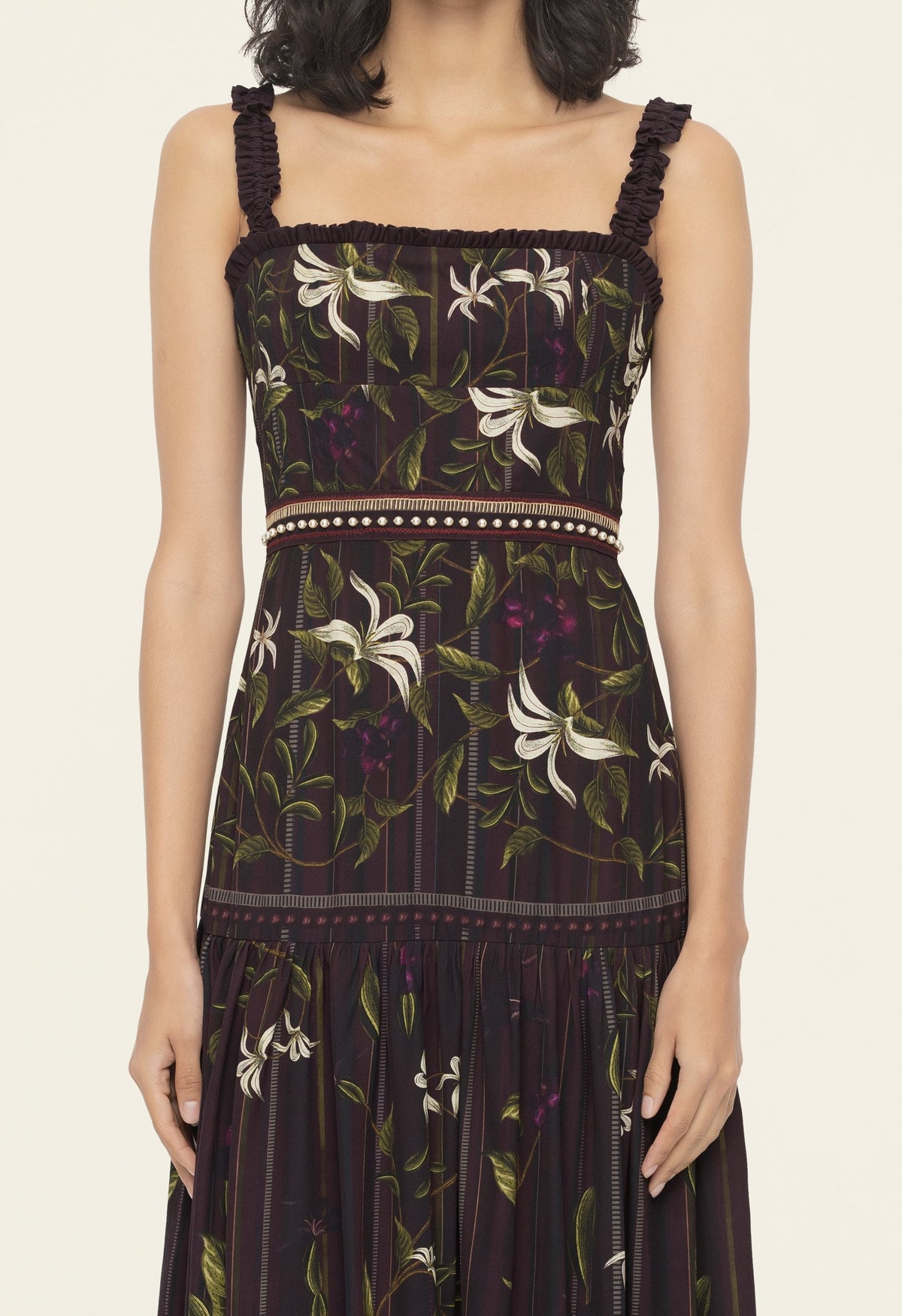 Níspero Café Midi Dress