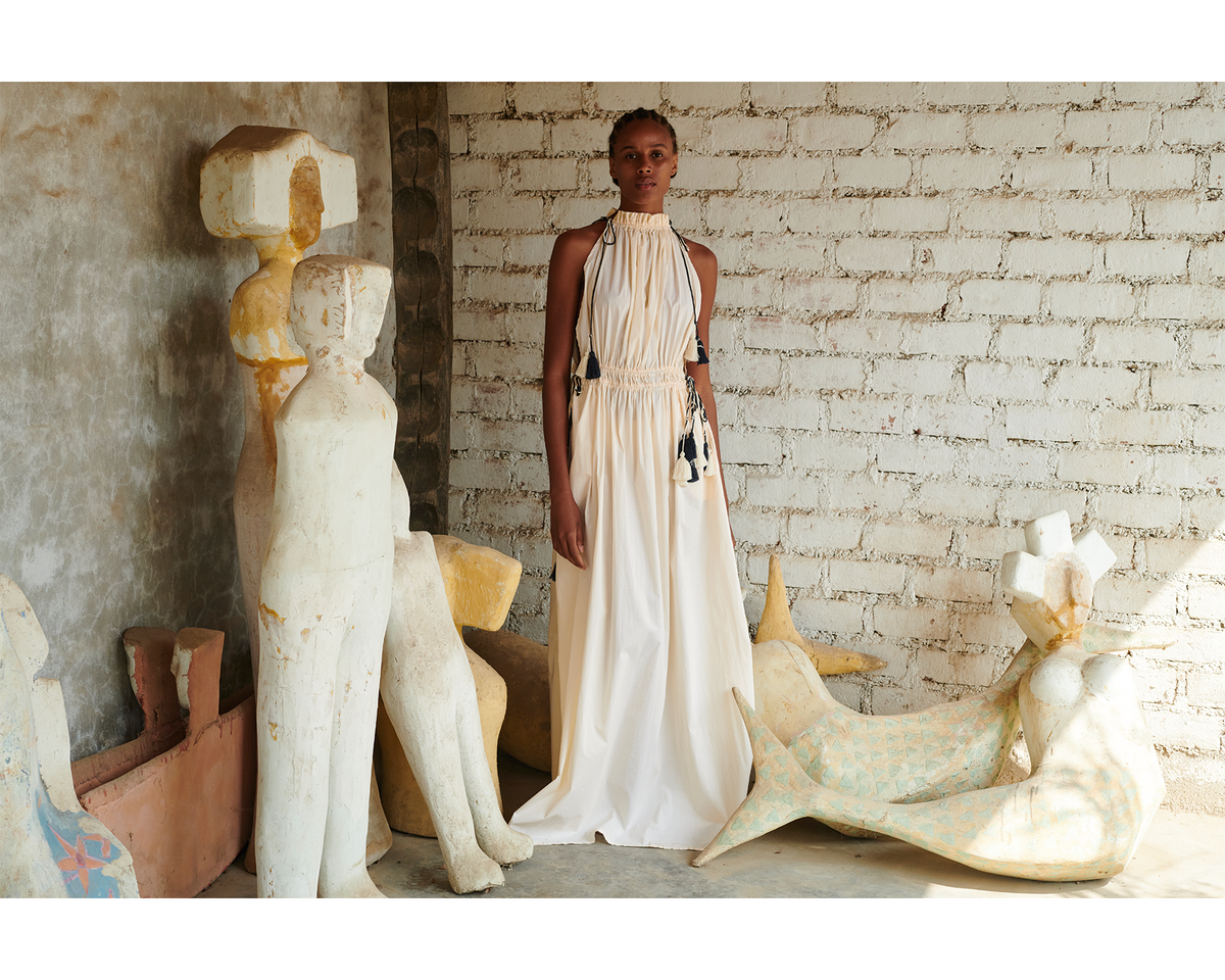 Indus Maxi Dress Ivory