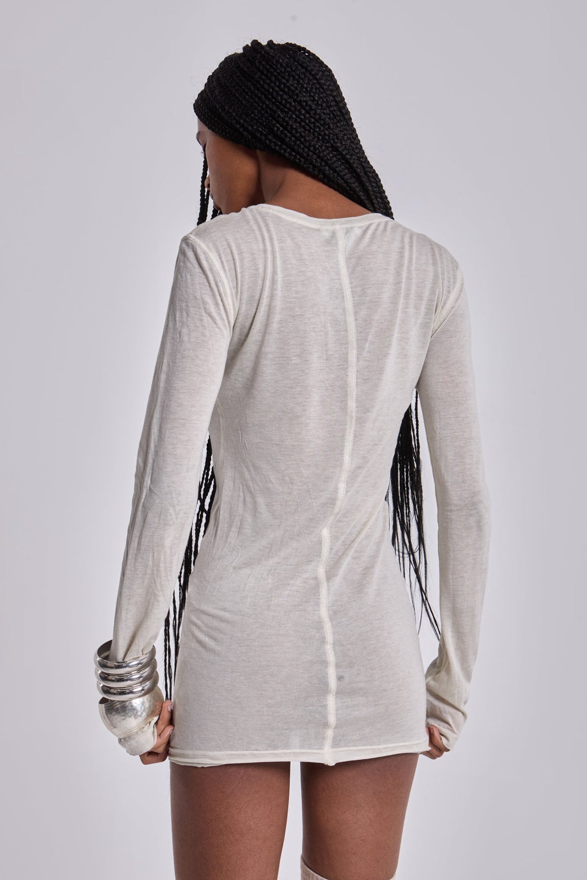 Oatmeal Mist Mini Dress
