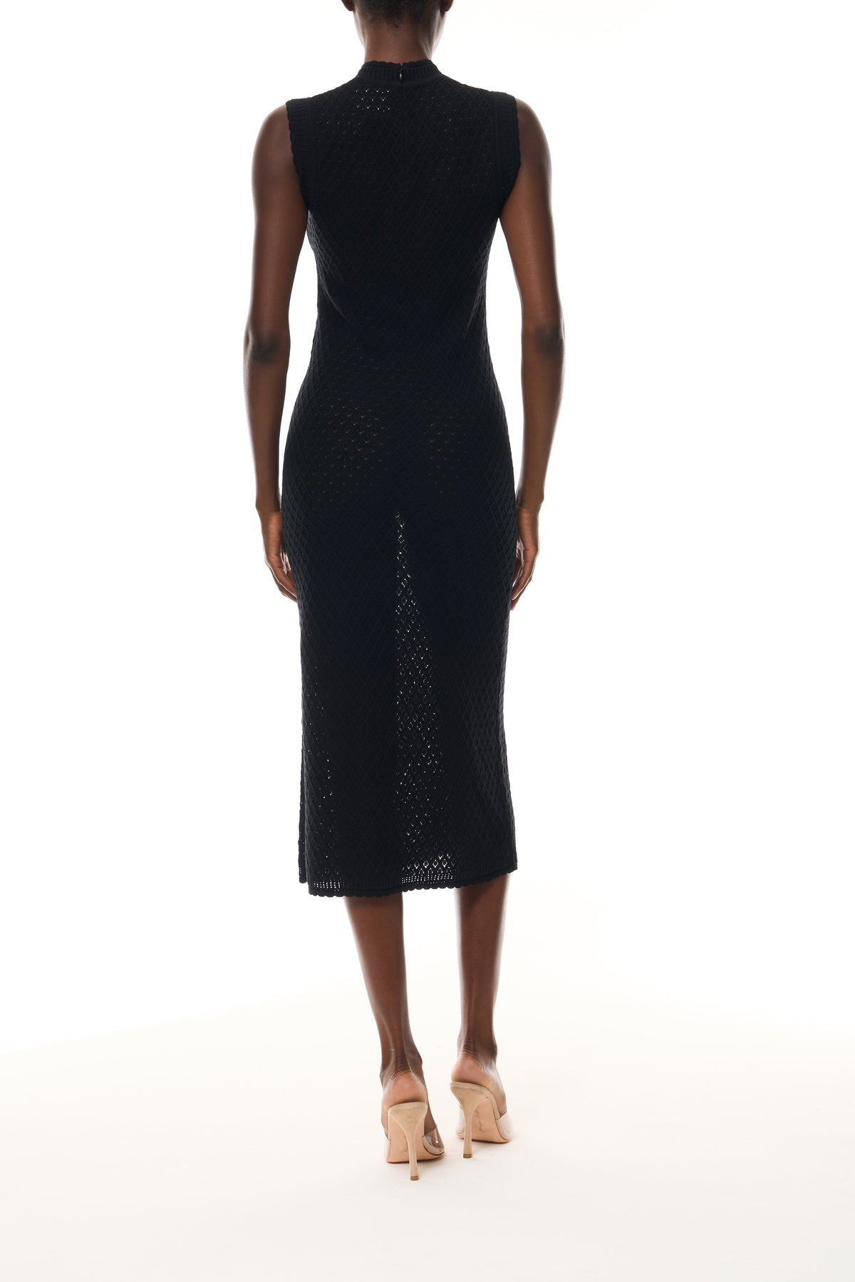 Noir Lace Knit Shift Dress