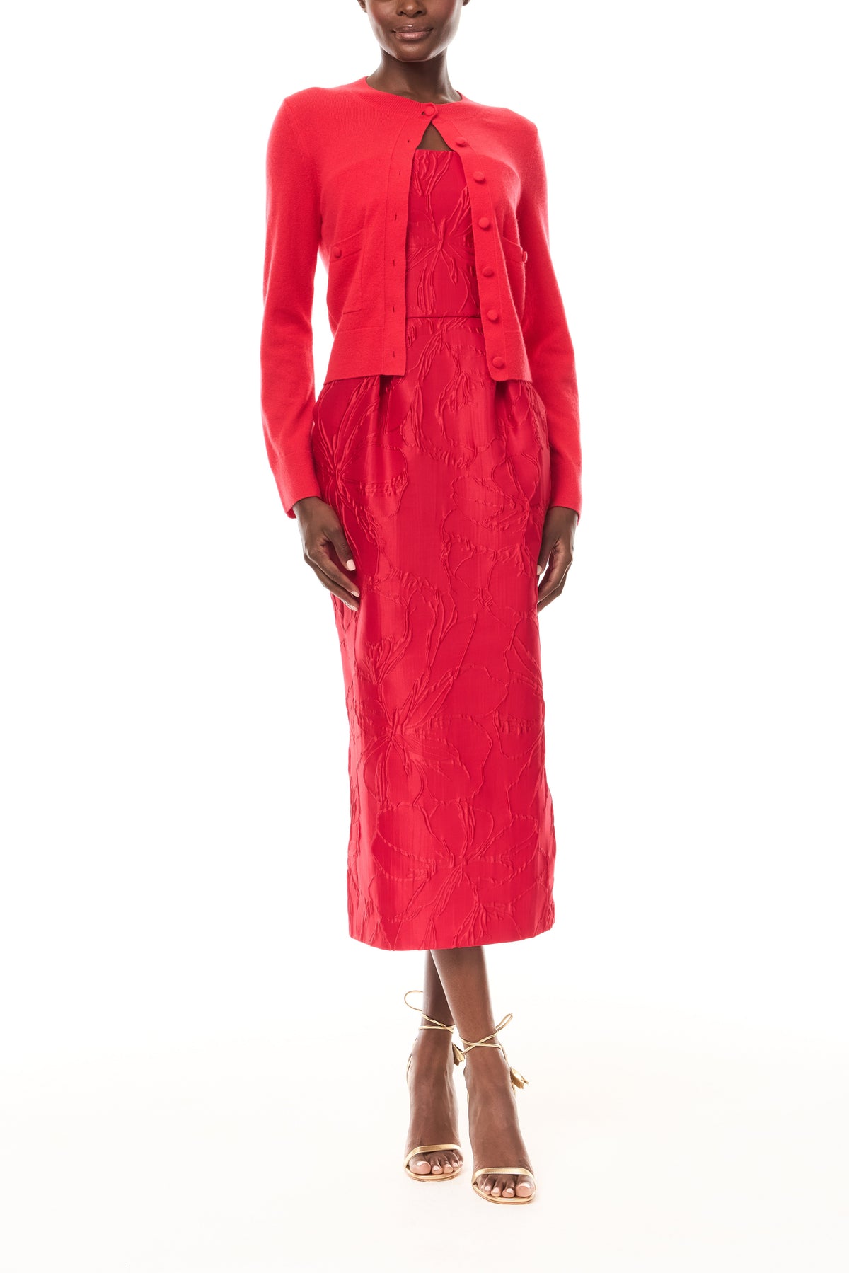 Poppy Jacquard Cocktail Dress