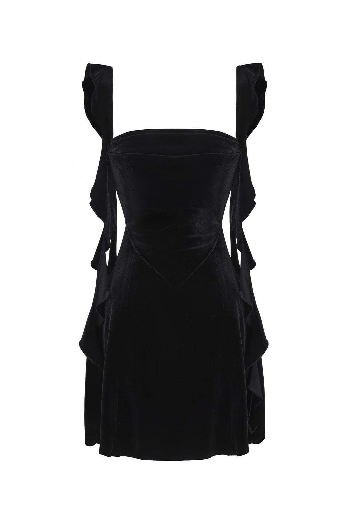 Karina Velvet Dress (Black)