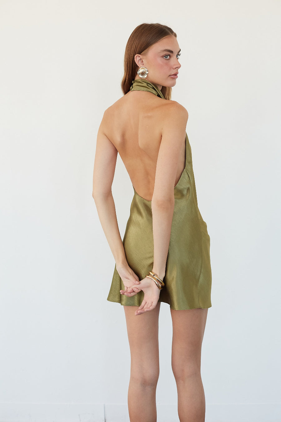 Leighton Cowl Neck Mini Dress