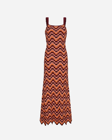 Marea Maxi Dress | Orange / Multi