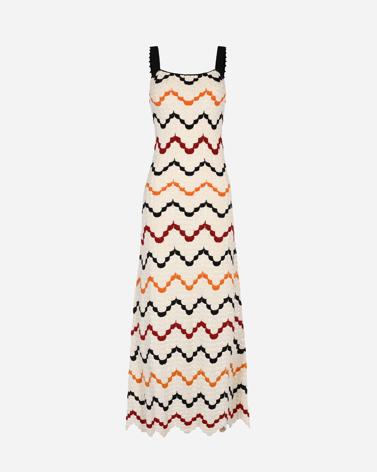 Marea Crochet Maxi Dress | Ivory - Multi