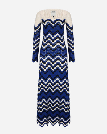 Sumac Maxi Dress | Ivory - Blues