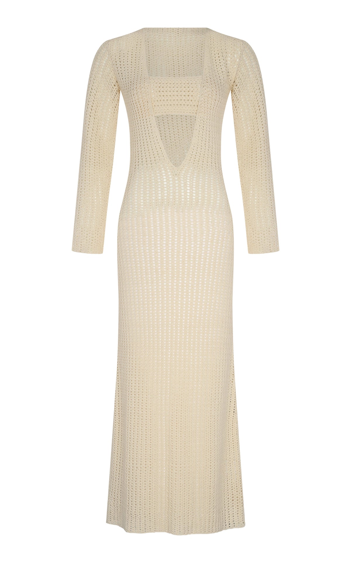 Misha Crochet Maxi Dress  | Ivory