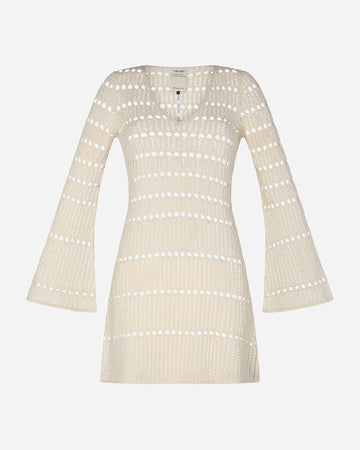 Mishi Knitted Mini Dress | Ivory