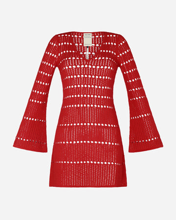 Mishi Knitted Dress | Red