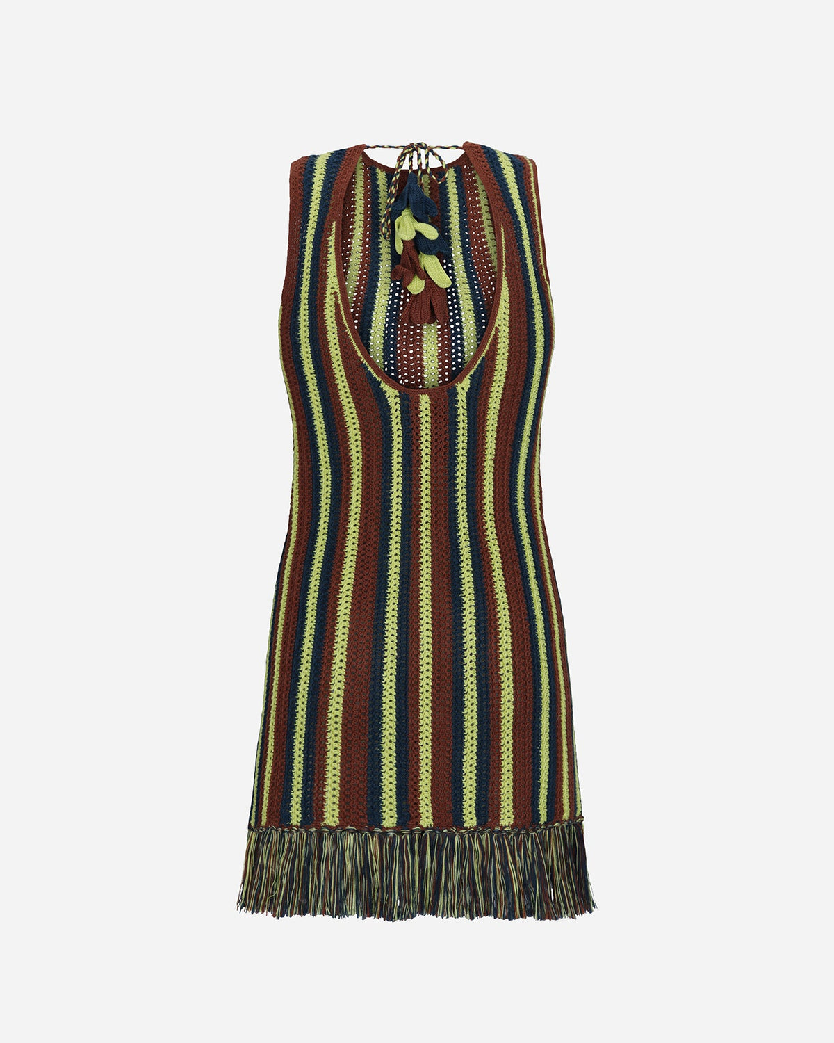 Misti Mini Dress | Matcha/ Brown